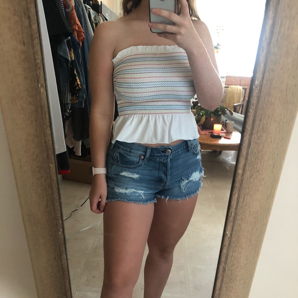 White Crop Top
